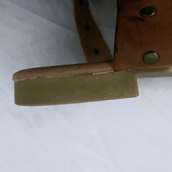 Coconuts by Matisse Brown Leather Slingback Sandal Metal Rivets Women's 7.5 M - Picture 8 of 11